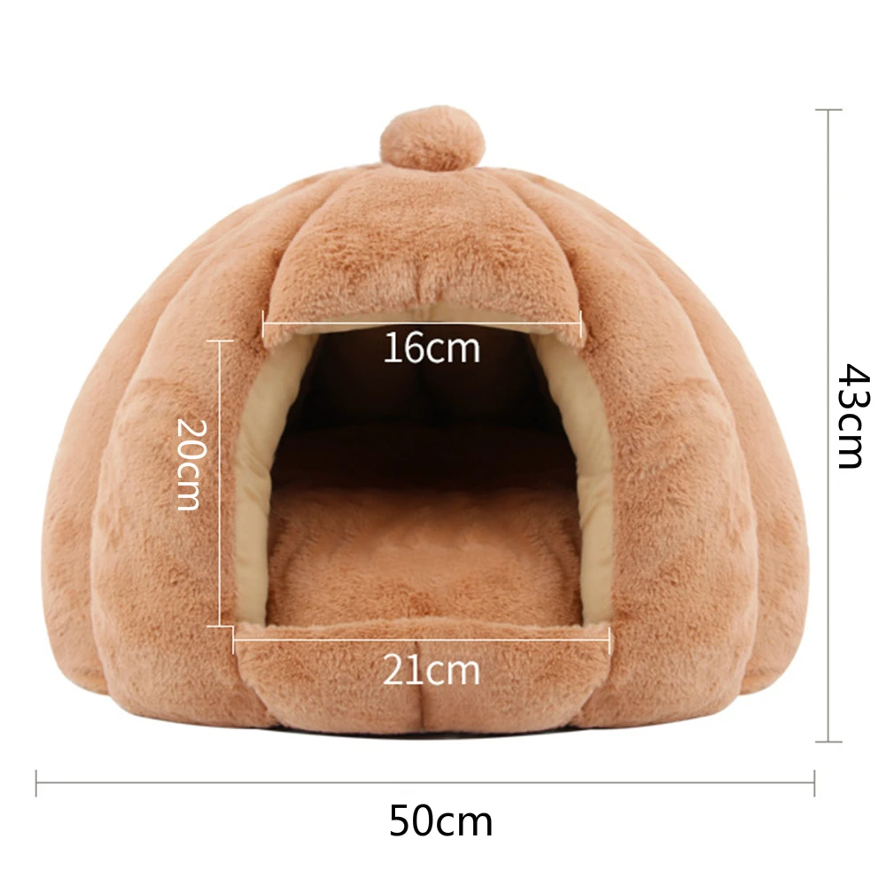 Semi Closed Pet Cat House Kitten Dog Bed Winter Warm For Medium Small Cats Dogs Nest 5