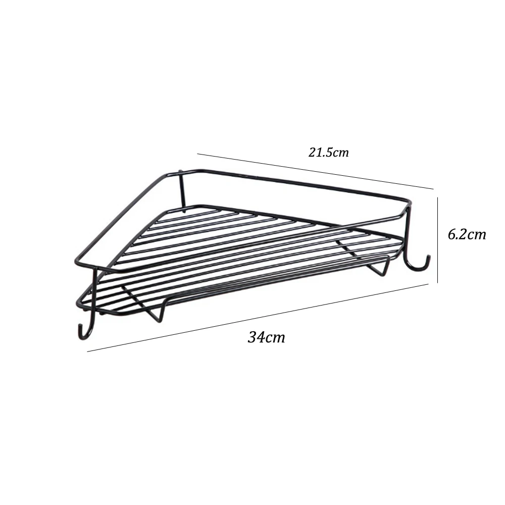 Защелкивающаяся ванная комната угловая полка для кухни треугольная настенная угловая полка держатель Полка с крючками легкая установка