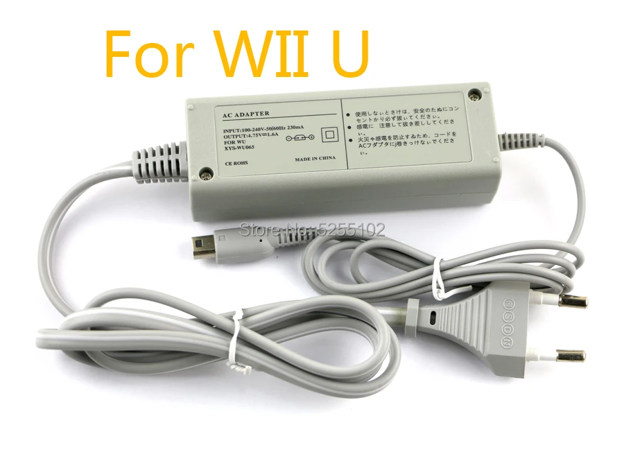 

Настенный блок питания для Nintendo Wii U Home, джойстик с вилкой Стандарта США/ЕС, 100-240 В переменного тока, адаптер, контроллер геймпада, 3 шт.