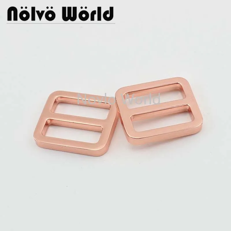Мир Nolvo 5 20 100 шт. 20*16 мм розовое золото цветной металлический ремень ленточная