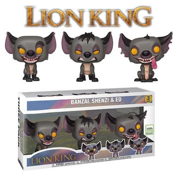 

Lion King Figures 3-Pack Popular Limited Edition Hyenas Banzai Shenzi Ed Figures Lion King Toys Model Doll for Kids