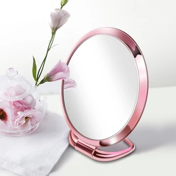 

Mirror Makeup Mirror Vanity Mirror Folding Handle Dormitory Adjustable Bright Magnifier Diffused Light Multifunction