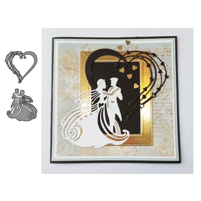 Dies Wedding Scrapbooking Couple  Groom Bride Metal Cutting Dies - Metal  Cutting - Aliexpress