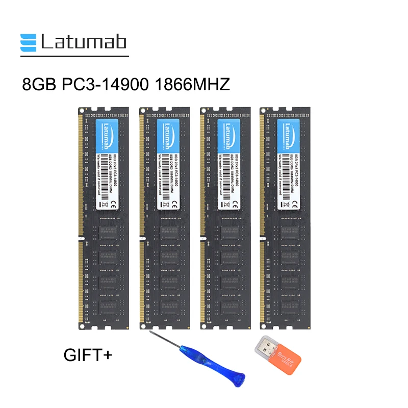 Оперативная память Latumab DDR3 4 ГБ 8 16 1866 МГц 1066 14900 Память Dimm для настольного