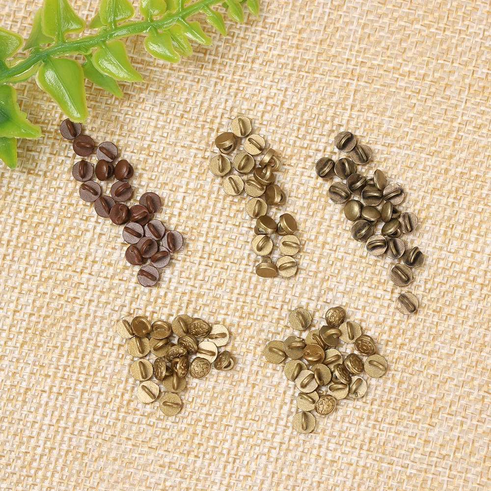 20/40 шт 4 мм Мини Кнопка DIY кукольная одежда металлические печатные пряжки декоративные пряжки для 1/6 кукла аксессуары для шитья одежды