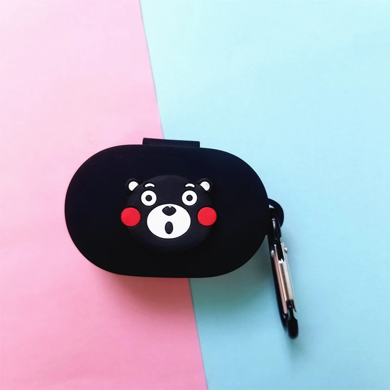 Мультяшный чехол для наушников с крючком для Xiaomi Redmi AirDots, новинка, чехол, беспроводной Bluetooth чехол для наушников, мягкий чехол из ТПУ - Цвет: 1