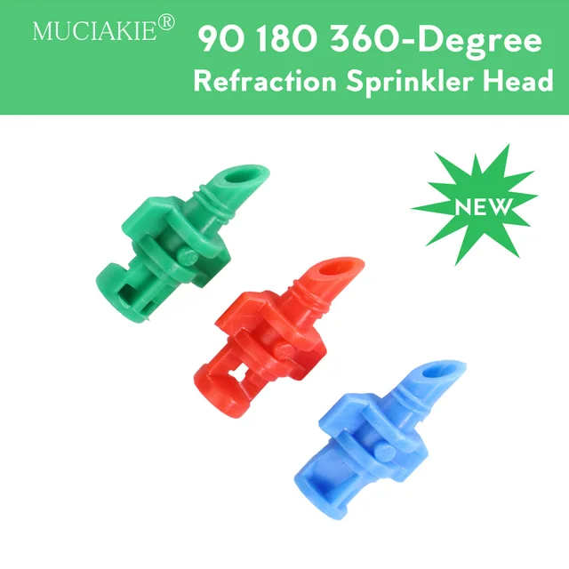 Muciakie 100Db 90 180 360 Fokos Refrakciós Fúvóka Sprinkler Fej Szál Csatlakozás Kert Öntöző Permetezőgép Üvegházhoz - Image 5