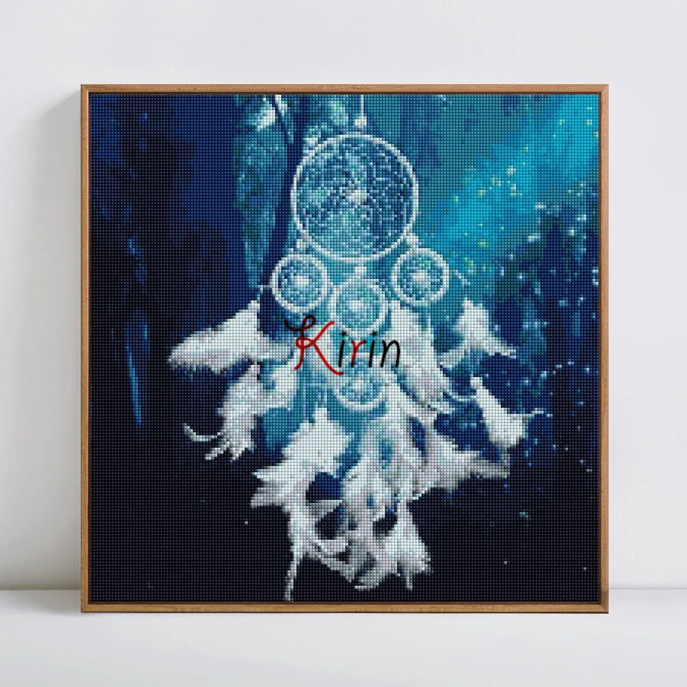 

Kirin show 5D DIY Diamond Painting Dream Catcher Diamond Painting Cross Stitch Diamond Mosaic Embroidery Handicraft Wall Sticker