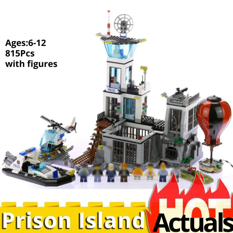 

02006 Prison Island Compatible with legoinglys 60130 CITY Police Genuine Set Building Blocks Bricks Educational Toys Kids Gifts