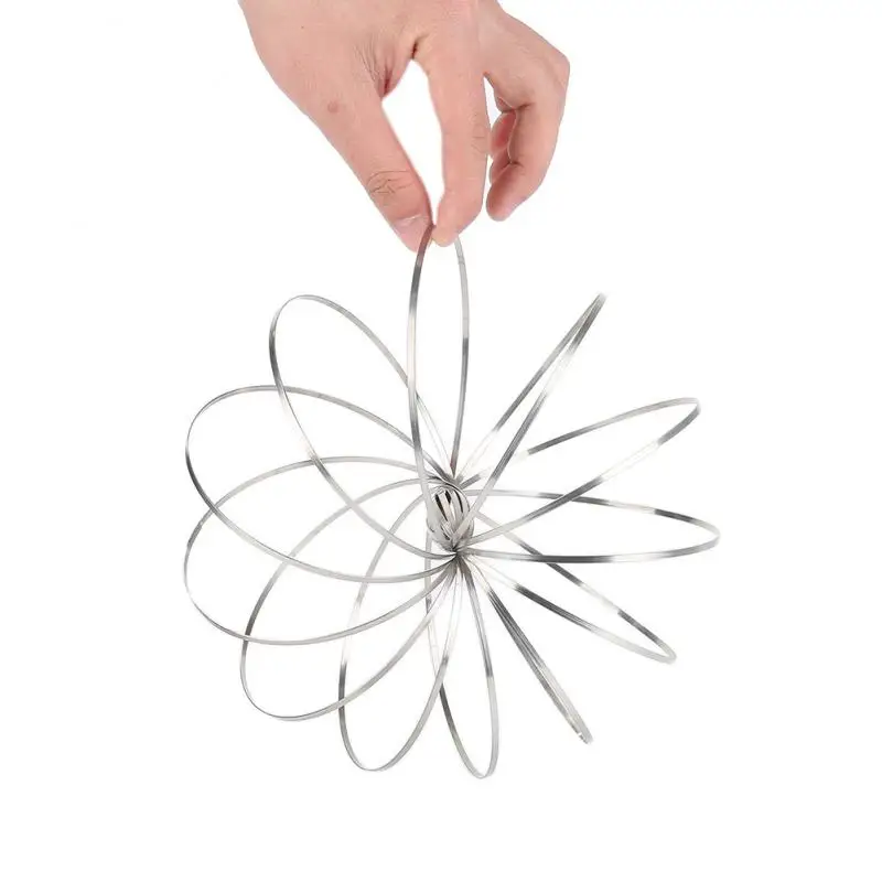 1 шт. игрушка Flow rings кинетический пружинный браслет из нержавеющей стали декомпрессионный волшебный браслет декомпрессионные игрушки для детей
