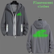 2021 Alpinestars Men's Alpine Star Windbreak jacket Reflective Skin Sun protection Luminous Spring Autumn fluorescent clothes