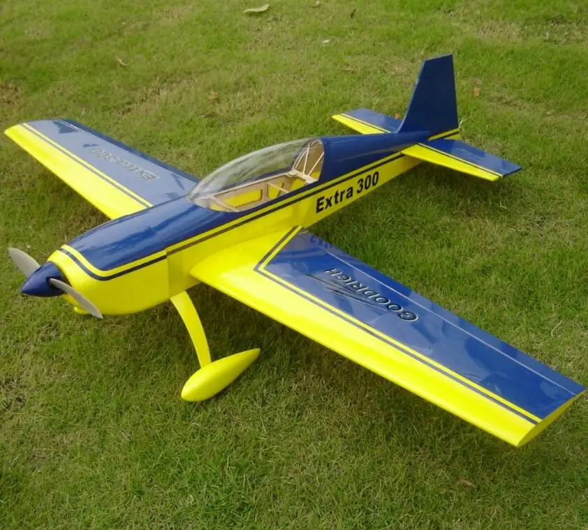 

HAIKONG EXTRA 300 10E 37.2 INCH Electric RC Wood Model Aircraft Yellow & Blue CN Film
