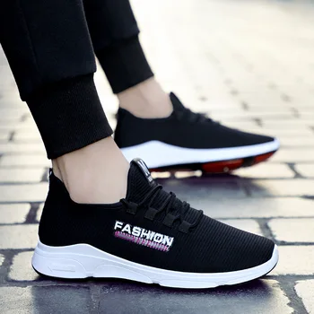 

New Breathable Comfortable Mesh Men Shoes Casual Lightweight Walking Male Sneakers Fashion Lace Up Footwear