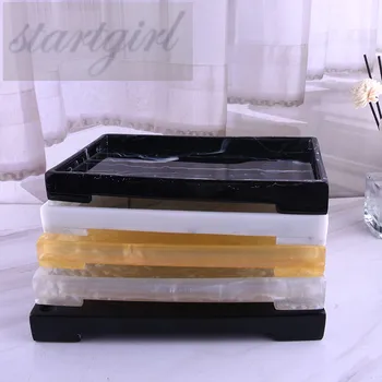 

25.5x15.5x7cm Marble Grain Bathroom Storage Tray Makeup Organizer Rectangle Storage Plate Jewelry Container Dessert Plat