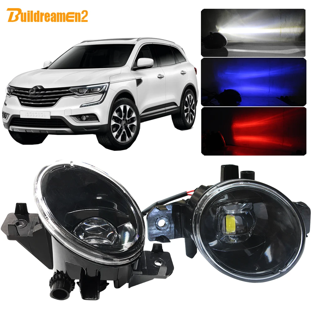 Buildreamen2 для Renault Koleos (HY _) 2008-2015 автомобиля H11 светодиодный объектив туман