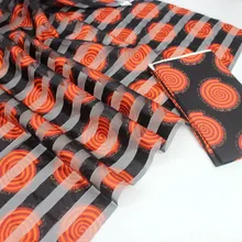 Горячая Распродажа, Gahna, стильная атласная шелковая ткань с лентой из органзы, Африканский воск, 4 ярда+ 2 ярда S191024