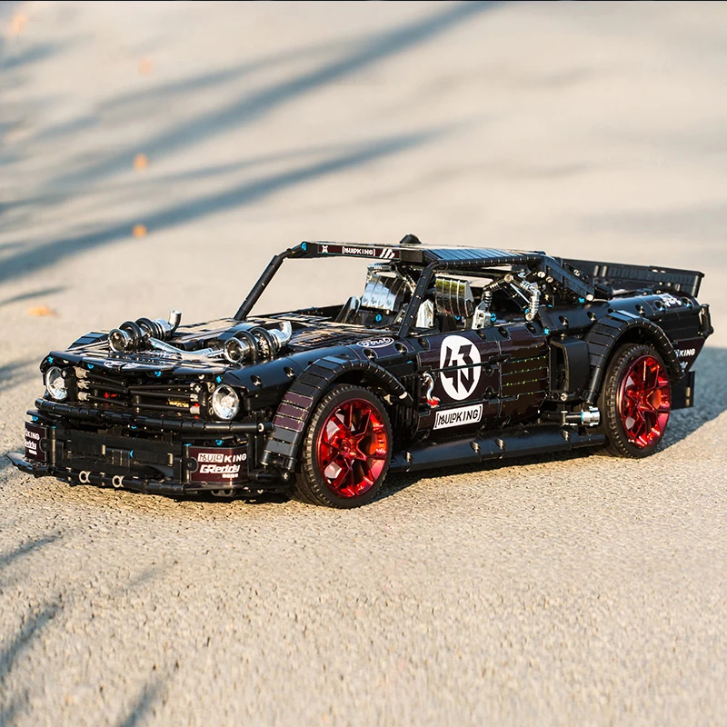 Technic Ford Mustang Hoonicorn RTR Радиоуправляемая машина MOC 22970 модель набор строительных