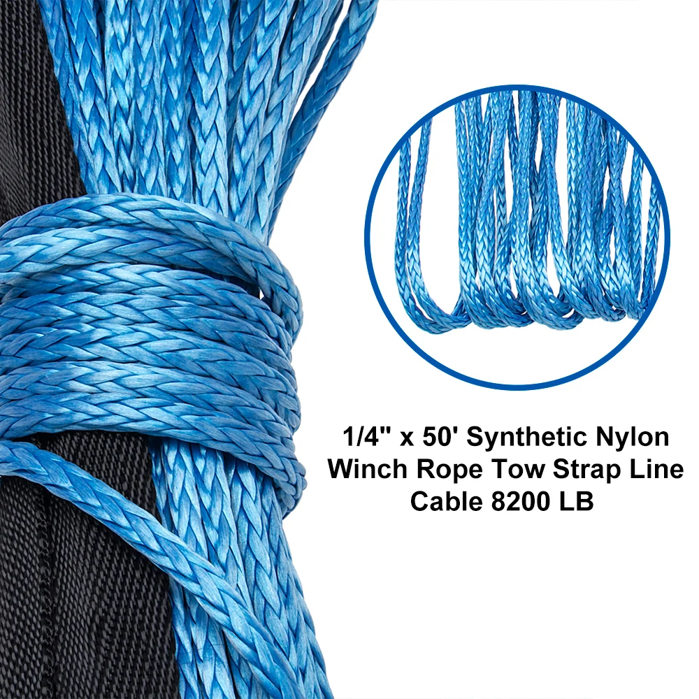 Синтетический трос для лебедок 1/4x50 фунтов 6 мм|winch rope|synthetic winch ropesynthetic |