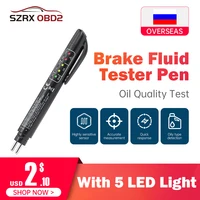 Auto Liquid testing Brake Fluid Tester pen 5 LED indicator display for DOT3/DOT4 electronic pen brake fluid oil tester Digital 1