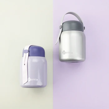 

kids flask water bottle simple modern thermos small viomi travel coffee mug stainless steel double wall vacuum cute cup KK60BW