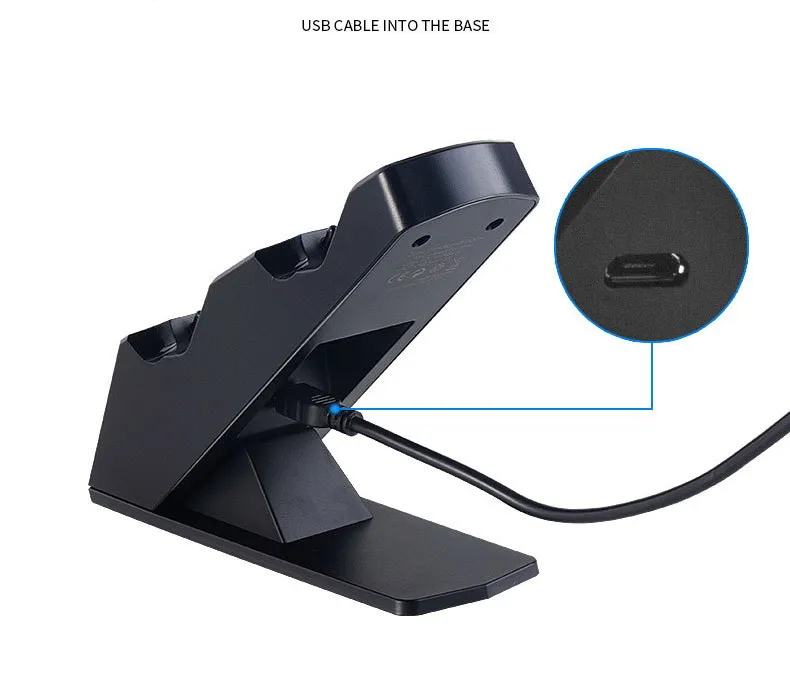 Игровой контроллер PS4 джойстик ручка USB зарядное устройство двойной USB быстрая зарядка док-станция для Playstation 4 PS4 Slim/PS4 Pro