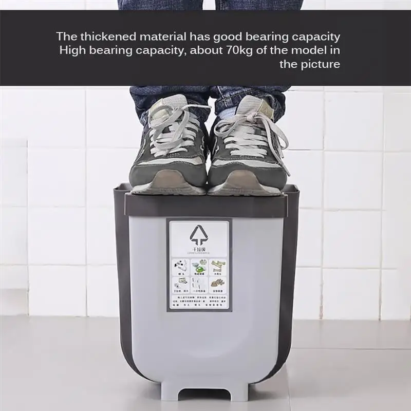 Складная мусорная корзина кухонная для мусора складная Автомобильная Настенная