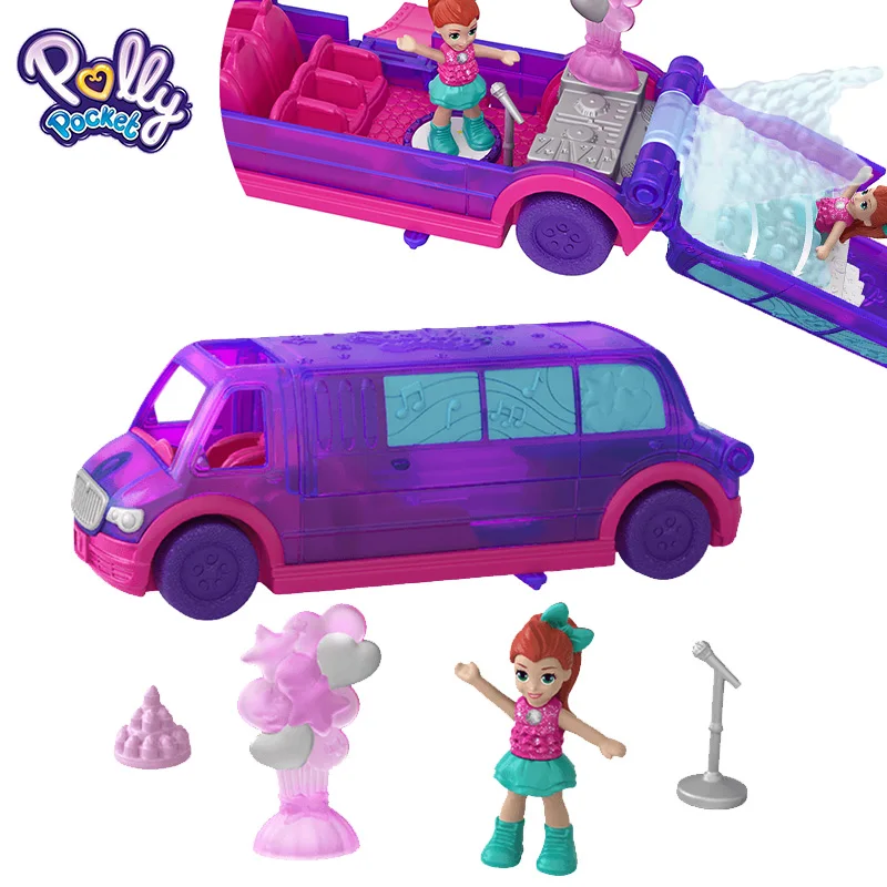 Polly карманный мини Polly милый магазин коробка для девочек автомобиль игрушки для детей обучающая игрушка подарок для маленькой девочки кукла аксессуары Juguetes