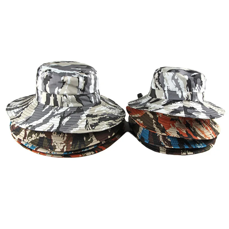 Камуфляжная Рыбацкая шляпа gorro pescador, мужские панамы, кепки для охоты, рыбалки, кепки от солнца s Bob Chapeau Pescador cap pelli