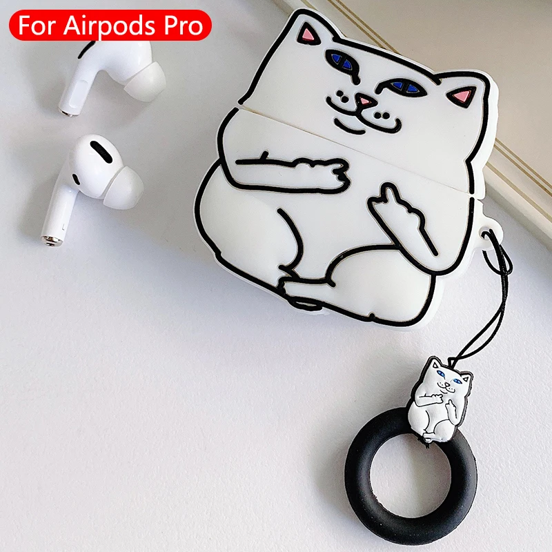 1061 Милые Мультяшные беспроводные bluetooth-наушники airpods pro Чехол защитный чехол для Apple Airpods Pro гарнитура силиконовый мягкий чехол - Цвет: 1061