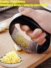  Presses Fruit Tools 1pcs/lot Stainless Steel Garlic Presses Manual Garlic Mincer  Garlic Tools Kitchen Supplies Gadgets Curve 