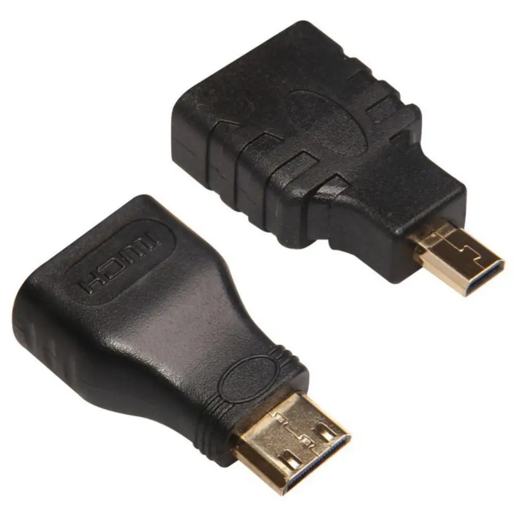 Мини HDMI 3-в-1: кабель «Папа-папа» с Micro Mini HDMI адаптер конвертер для компьютера телевидение высокое Скорость адаптер HDMI/DVI 0,5 м