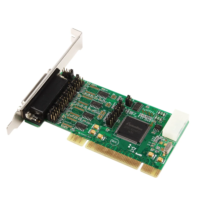 4 порта RS422 RS485 последовательный DB-9 Pin PCI хост контроллер карты чипсет для SysBase