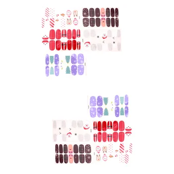 

10 Sheets Manicure Stickers Delicate Christmas Theme Nail Stickers Nail Art Decals DIY Handmade Stickers for Women