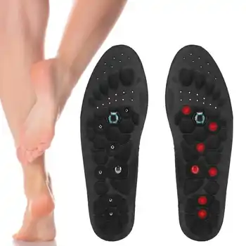 

2pcs Unisex Magnet Therapy Insoles Sports Breathable Foot Sole Massage Foot Pad Male Female Foot Braces Supports