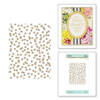 

2020 New DIY Spot Background 3D Metal Cutting Dies Scrapbooking For Decorative Paper Stencil Craft Card Making no Stamp