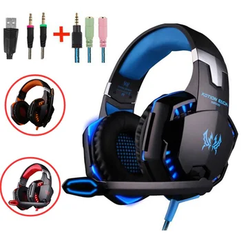 

Professional Gaming Headset3.5mm Gaming Headset Mic LED Wired Headphones with Control for PS4 Xbox ONE PC Laptop Game Accessorie
