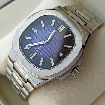 

Mens Watches Top Brand Luxury Mechanical Wristwatch Men Automatic Stainless Steel Luminous Watch reloj de hombres Clock New 2020