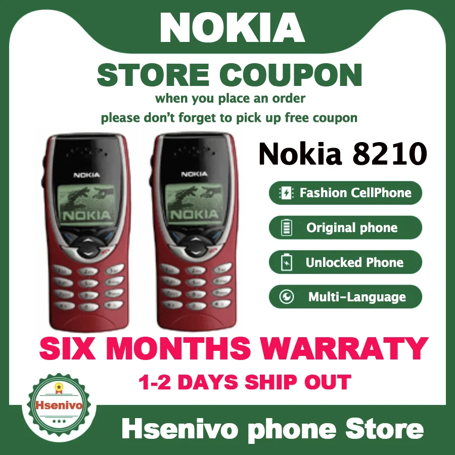refurbished samsung phones Nokia 8210 Refurbished-Original Nokia 8210 Unlocked Mobile Phone 2G Dualband GSM 900/1800 GPRS Classic Cheap Cell phone refurbished samsung