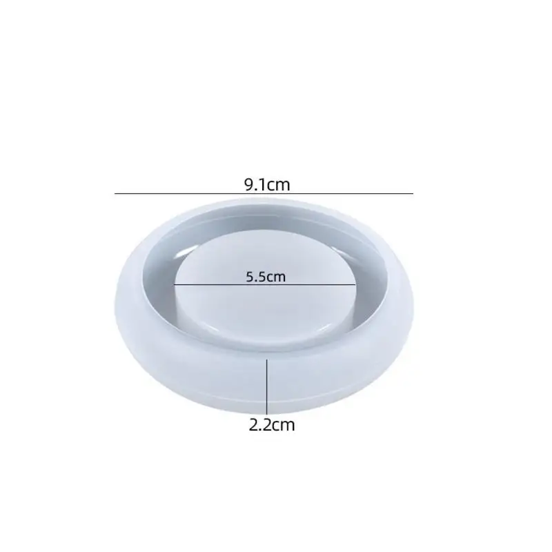 Silicone Mold Candle Holder Mould Coaster Mold Decorative Craft DIY Epoxy Resin Mould Jewelry Tool Tray Mold Resin Crafts