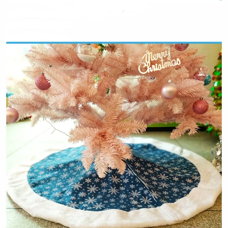 1 предмет, голубая Снежинка Юбки для ёлки дерево коврик для ног коврик рождественские украшения для дома натальное дерево год Рождественский коврик