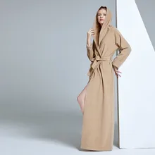 Мужские и женские ночные платья в пол с капюшоном, удлиненный халат, одежда для отдыха
