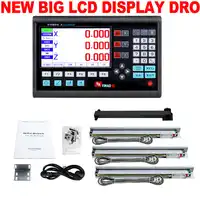 Milling Lathe Machines Tool Complete Dro Kit Digital Readout Display SNS-3V with 3 PCS 5U Linear Scales/Encoder/Sensor 2" to 40"