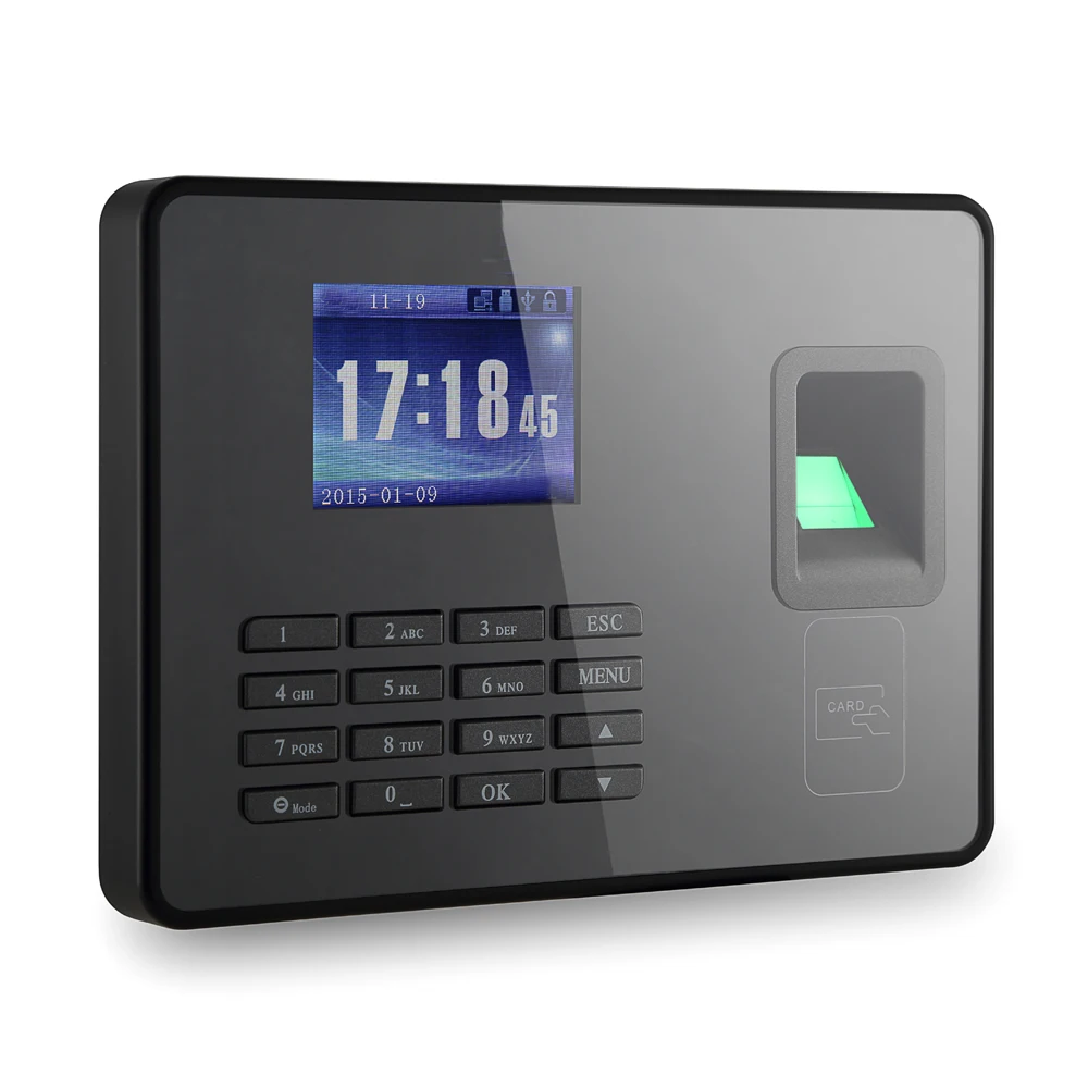 

Engineering Flagship Biometric Fingerprint Attendance Machine Employee Checking-in Recorder TCP/IP 2.8 inch LCD Screen DC 5V