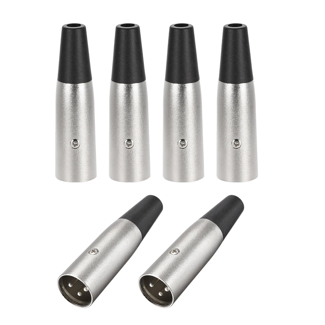 

uxcell 3-Pin XLR Connector Adapter,Microphone Mic Cable Plug Connector,Mic Audio Socket XLR M-6pcs