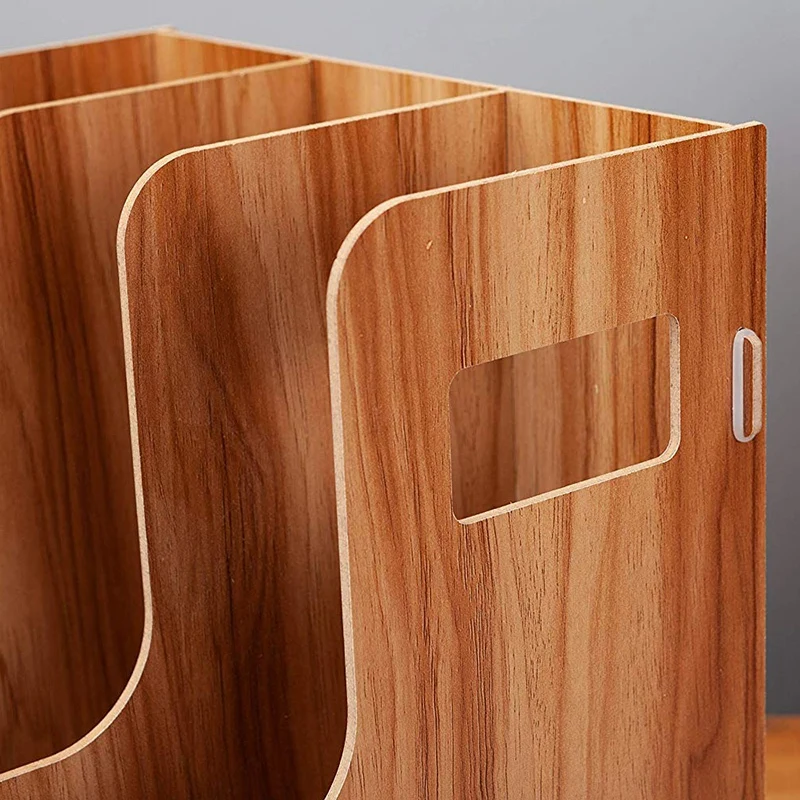 Деревянный настольный офисный органайзер для канцелярских принадлежностей| |