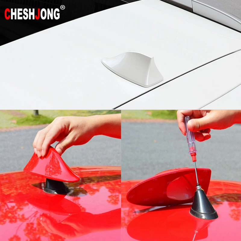 

Universal Car Roof Decoration FM Signal Amplifier Car Radio Aerials Shark Fin Antenna Auto Side Replacement 7 Colors Car Styling