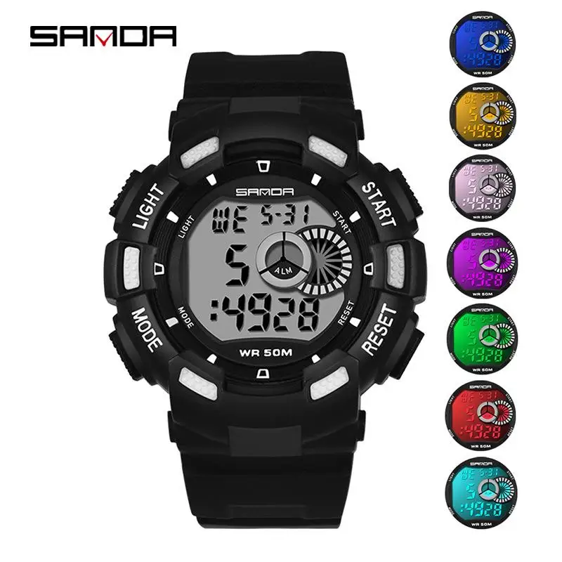 

Top Brand Men Women Sports Watches Boy Girl Analog Digital LED Electronic Wristwatches 30m Waterproof Swimming Military Watch