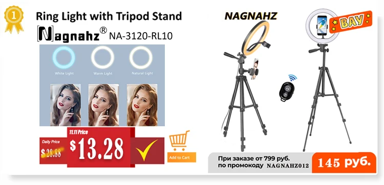 NA-3120 Phone Tripod Stand 40inch Universal Photography for Gopro iPhone Samsung Xiaomi Huawei Phone Aluminum Travel Tripode Par