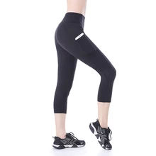 EAST HONG женские штаны для йоги, фитнеса, спорта, тренировки, бега, эластичные Леггинсы Капри