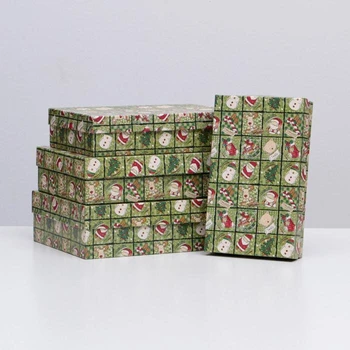 

Set of boxes 4 in 1 "Christmas flare", 30x20x8 - 24x14x5cm 5300516